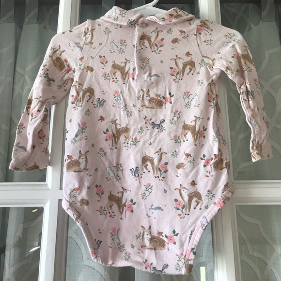 Angel Dear size 6-12 months peter pan collar viscose from bamboo bodysuit EUC - Picture 5 of 5